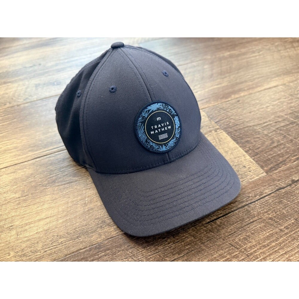 TRAVIS MATHEW Carbon Mesa Flex Hat Flexback Flexfit LIFE OF THE PARTY Beach Navy